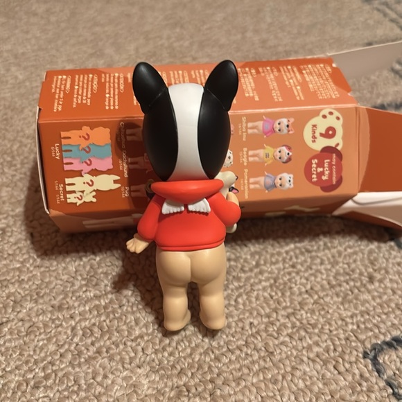 Sonny Angel dog time series. Opened! Frenchie with red hoodie. - Picture 6 of 8